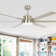 65" Crewe 6 - Blade Standard Ceiling Fan with Remote Control and LED Light