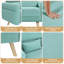 Petit canapé-lit moderne en tissu 46 po avec coussins lombaires 46 po-1540369252