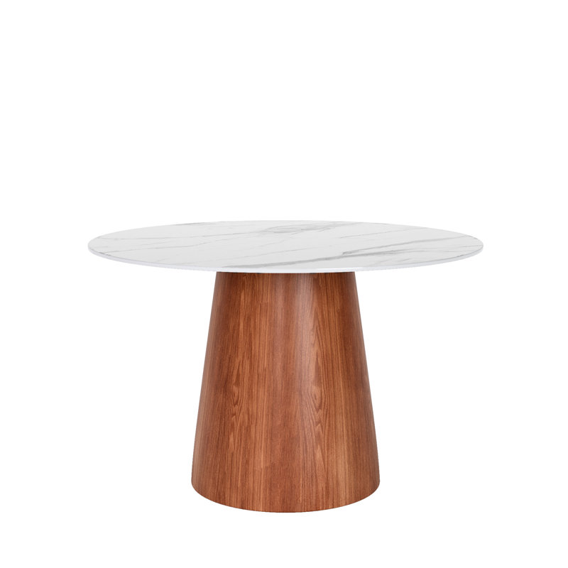Table de salle à manger 43,83 piédestal, H 43,83 po x L 44,11 po x l 30,16 po