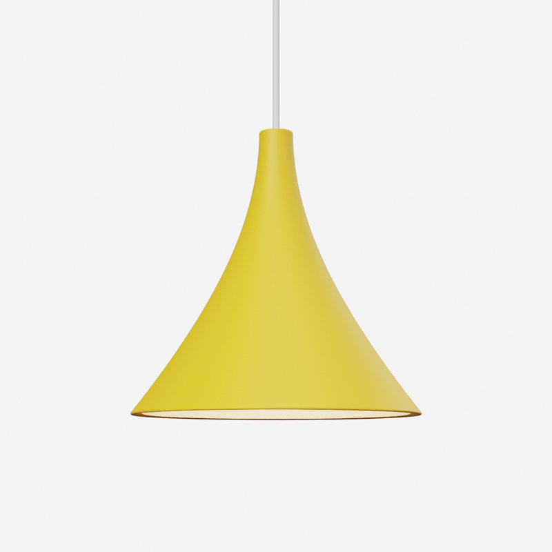 Gota Pendant Light, White, 20" H x 9.84" W x 9.84" D, Sunrise