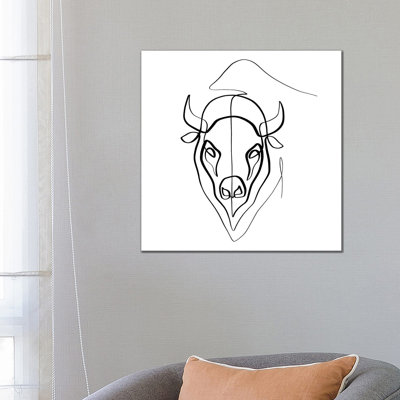 Bison by Dane Khy - Wrapped Canvas Gallery-Wrapped Canvas Giclée