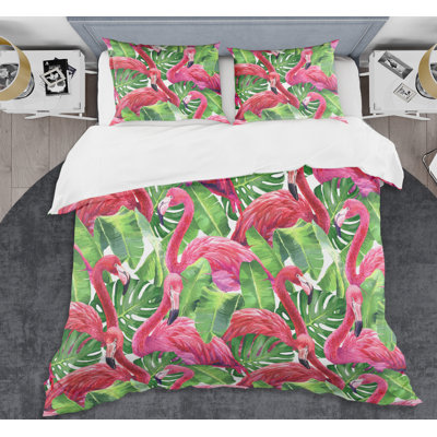 Coastal Polyester Twill Abstract Duvet Cover
