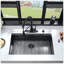 Évier de cuisine encastrable avec accessoires L 32 po x l 19 po Workstation