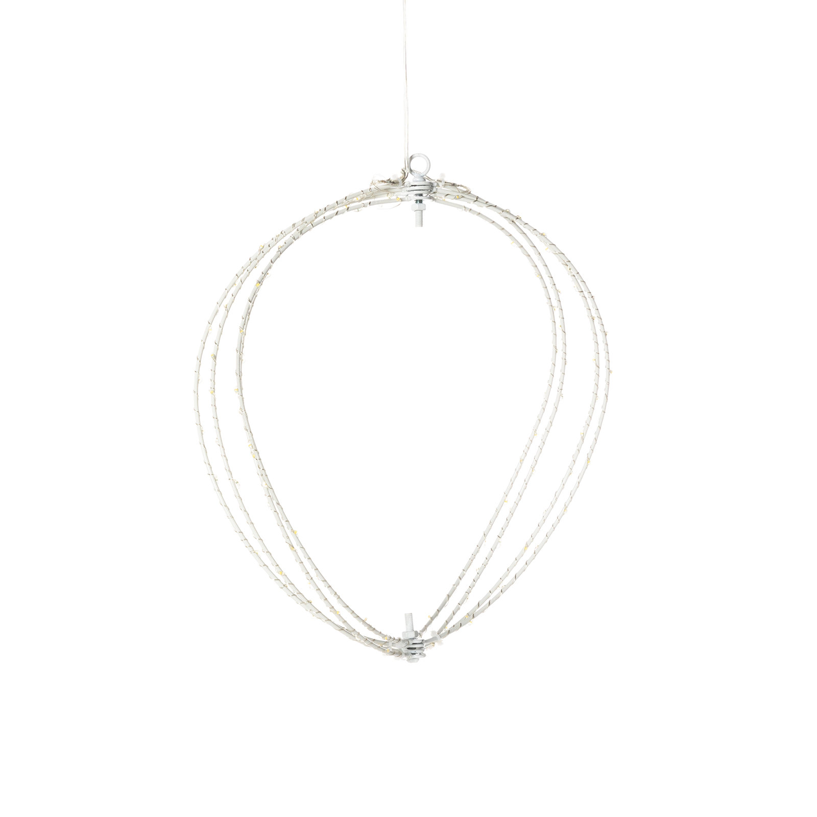 Small Twinkle Lit Sphere, 11.81", White