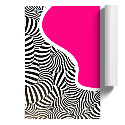Abstract Zebra Lines - Frameless Print