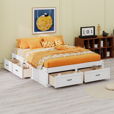 Platform Bed With Storage Drawers