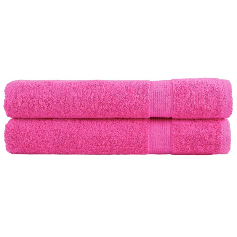 Rillings 100% Cotton Hand Towel, Antique Pink/Pink, 200cm L x 100cm W