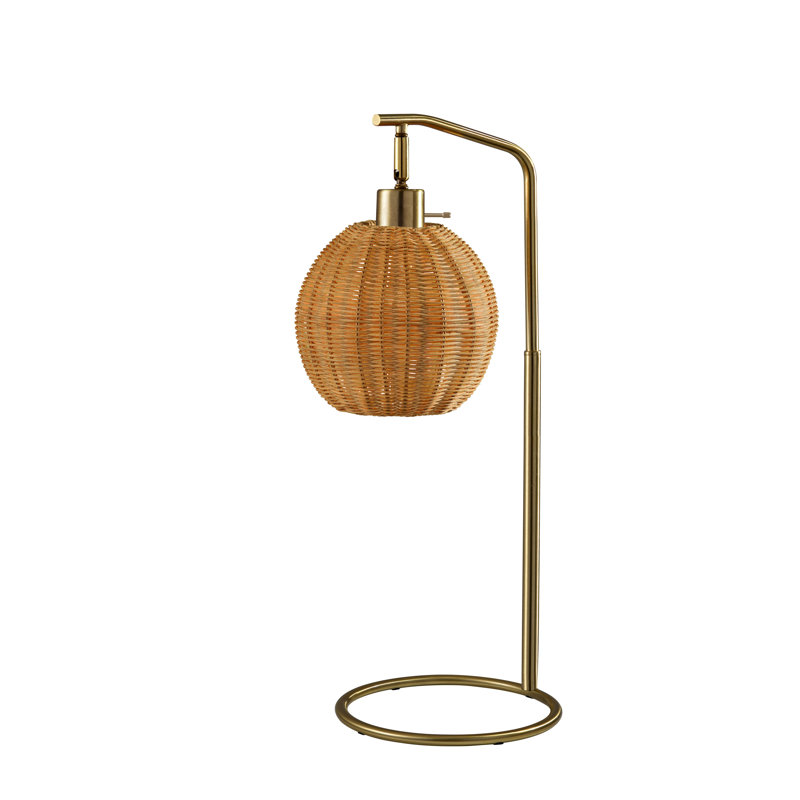 Maeve Table Lamp, Brown, Brown
