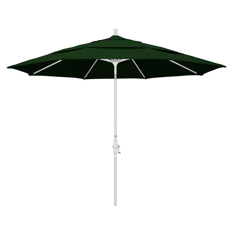 Parasol de marché Broadmeade octogonal Sunbrella, Toile verte Pacifica