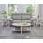 Oval Wood Shelf 3-Piece Coffee Table Set