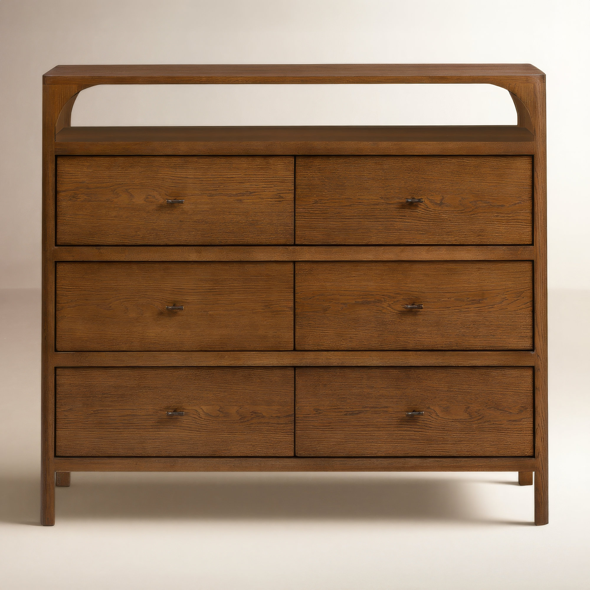 Kaela 6 - Drawer Dresser, Walnut