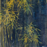 Bamboo In Golden Yellow Print