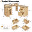 L-Shaped Desk with Charging Station And Monitor Stand-535439723