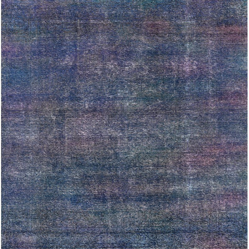 Tapis bleu foncé Gehrmann, Carré 5 pi