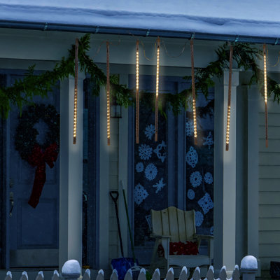  LED Warm White 54 ct Icicle Light String 9 ft.