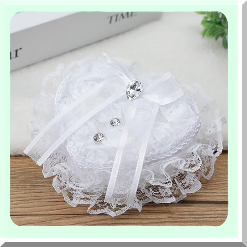 Elegant Wedding Ring Pillow Holder for Ceremony