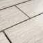 Carreau de mosaïque en marbre poli en bois beige 11,82 po x 11,82 po