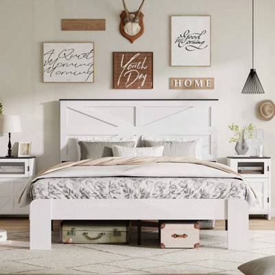 Queen Bed Frame Large Under Bed Storage