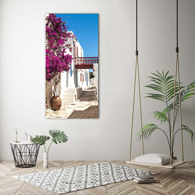 Greek Streets - Wrapped Canvas Print