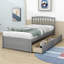 Lit plateforme simple avec tiroirs Eljay-1267667849