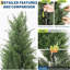 Paquet de 2 arbres topiaires en cèdre artificiel pour l'extérieur et l'intérieur-2100726346