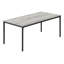 Ensemble de table, ensemble de 3 pièces, café, bout, métal noir, stratifié gris, contemporain, moderne-998319883