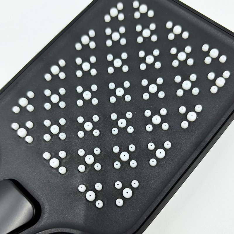 Douche à main avec barre coulissante, Noir mat