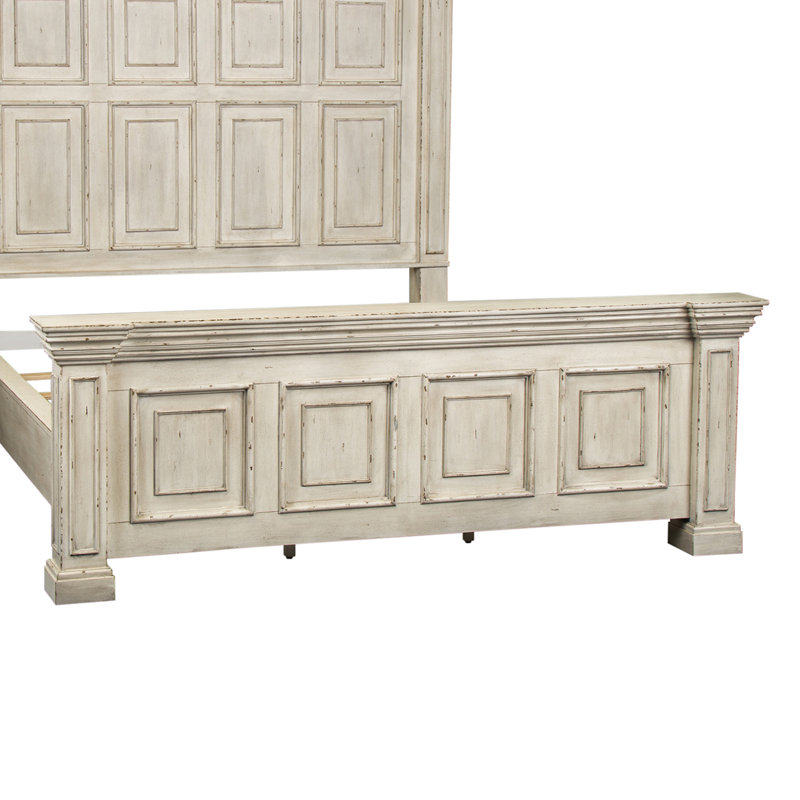 Temple Cloud Standard Panel Bed, King, White