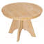 Table de salle à manger extensible vintage pour 4 à 6 personnes avec finition vieillie et pieds croisés robustes-1354512291