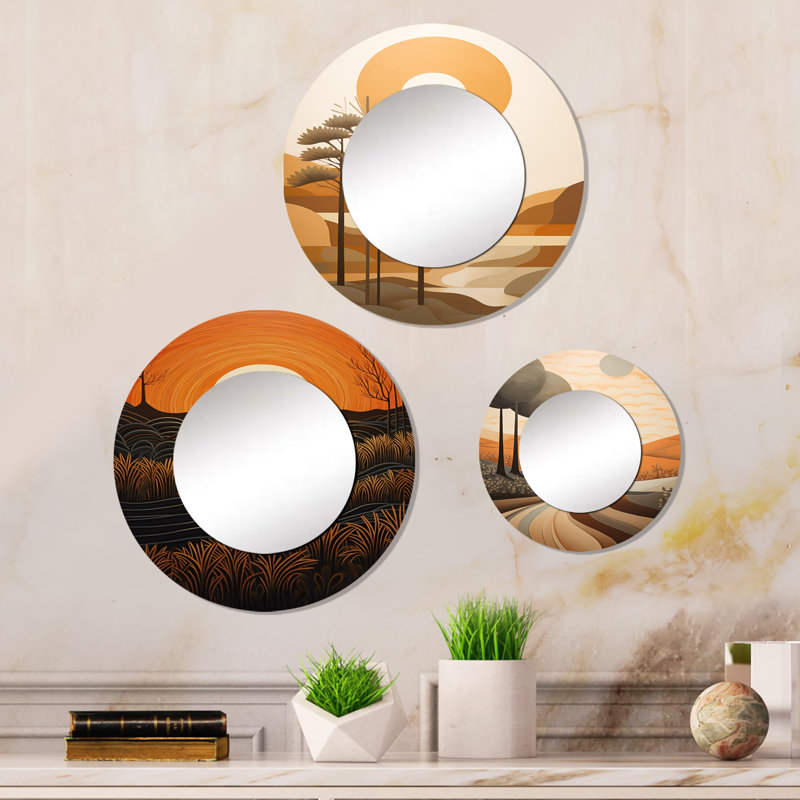 Drea Metal Round Mirror