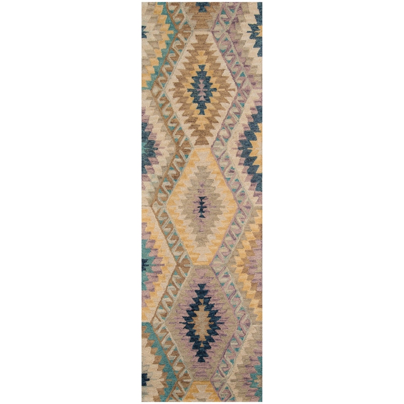 Pigg Wool Southwestern Indoor Rug, Runner 2'3" x 8'