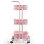 Chariot utilitaire de rangement roulant en métal à 3 niveaux-46773505