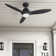 Hunter 52 inch ENERGY STAR® Damp Rated Ceiling Fan with LED Light Kit and Handheld Remote