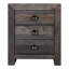 Annandale 3 - Drawer Solid Wood Nightstand