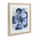 «Blue Glass Flower», reproduction d'art sous verre encadrée par June Erica Vess