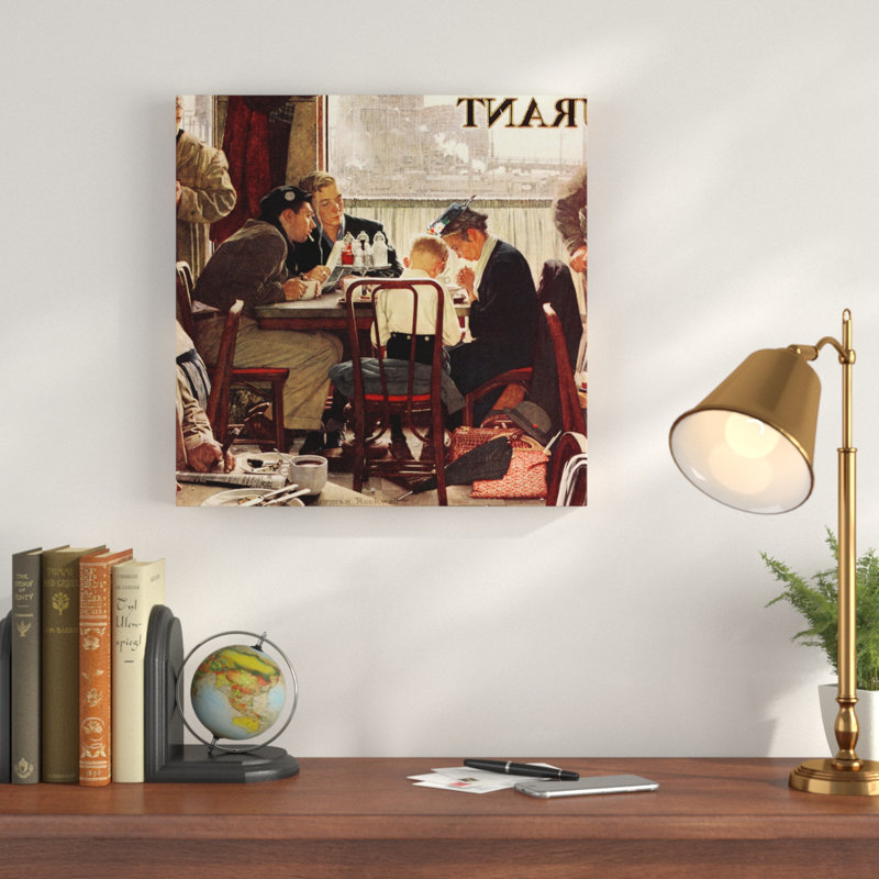 « parle gracieuse » par norman rockwell, reproduction d’art sur toile tendue, H 48 po x l 48 po