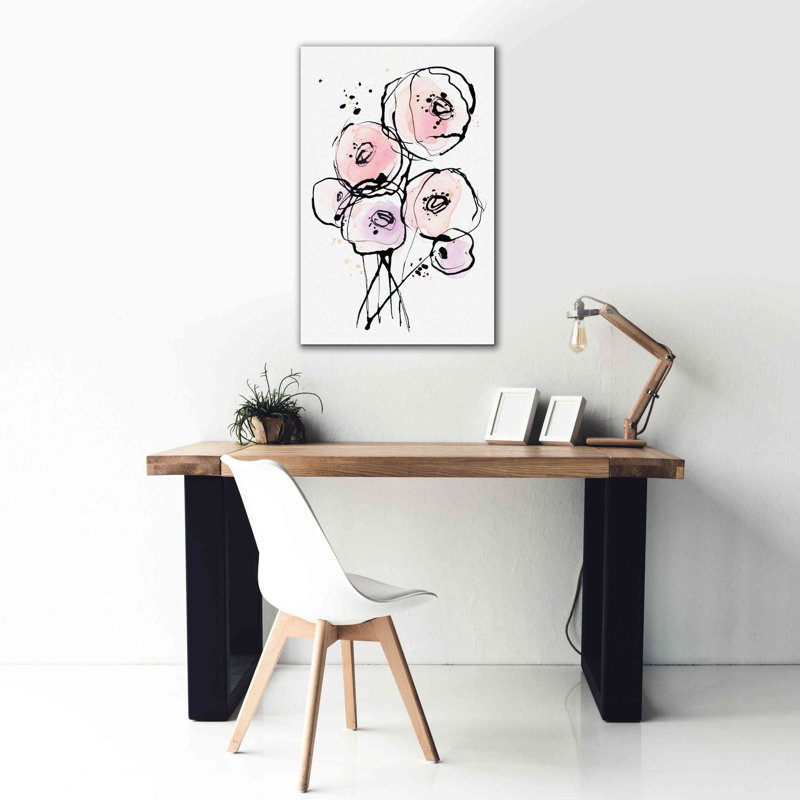 «Pink Mod 2» par Lesia Binkin, impression sur toile, H 40 po x l 26 po x P 1,5 po