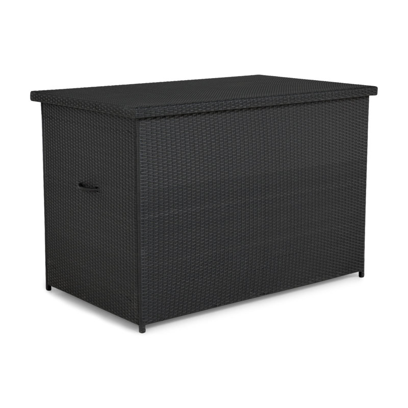 WFX Utility 150cm W 1112L Water Resistant Wicker Deck Box, Grey