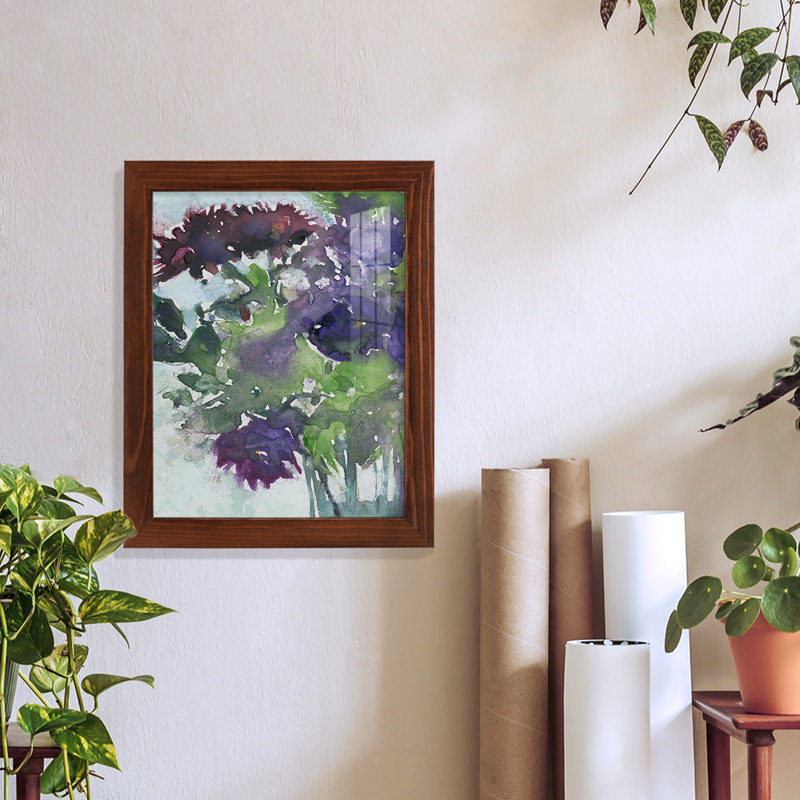 «Florus Garden Wild Things I», impression encadrée sur papier, H 11 po x l 9 po x P 1 po, Châtaigne