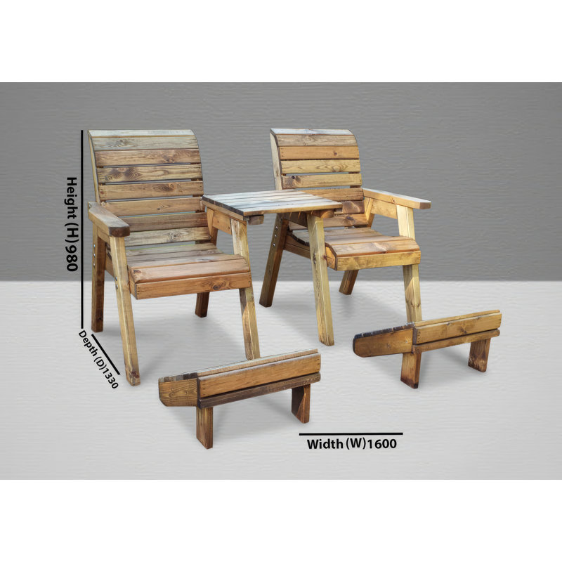 Farrar Solid Wood Outdoor Bench, Grey