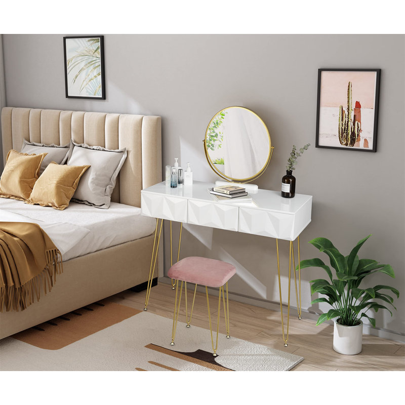 Bonni Dressing Table with Mirror