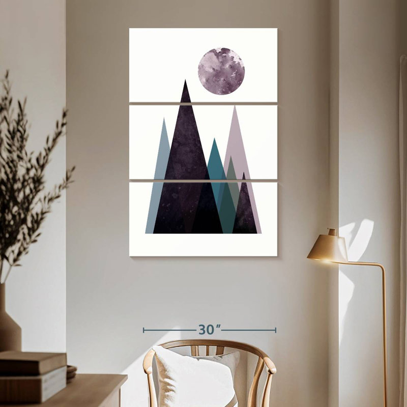 Alvord Scandi montagnes bleues II, H 65 po x l 42 po