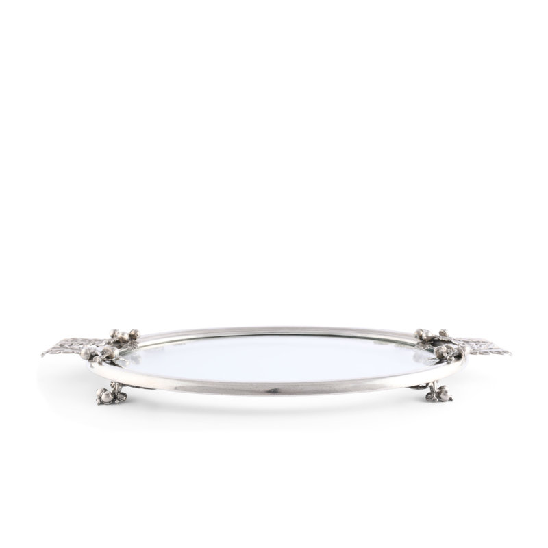 Majestic Forest Glass Decorative Tray