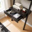 Bureau à domicile, bureau, espace de travail, table d'écriture, échelle, tiroir, deux tablettes, conception sans poignée, moderne