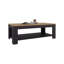 Table basse avec tablette de rangement ouverte