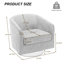 Bennett 73.1Cm Wide Swivel Barrel Chair-379182840