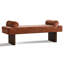 Banc rembourré en chenille l 60 po-1018967225
