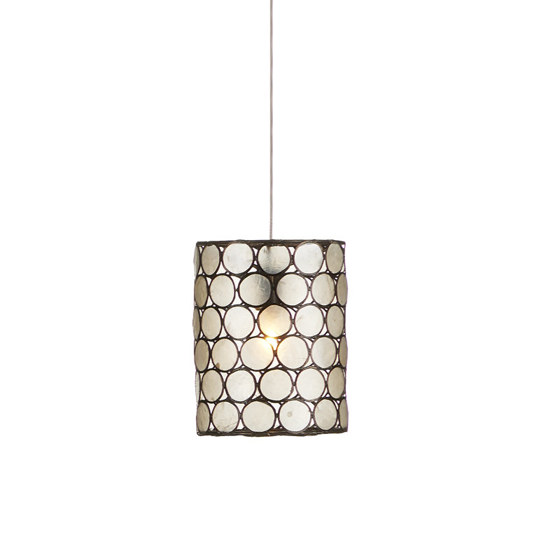 Regatta 1 - Light Cupertino/Silver Cylinder Pendant