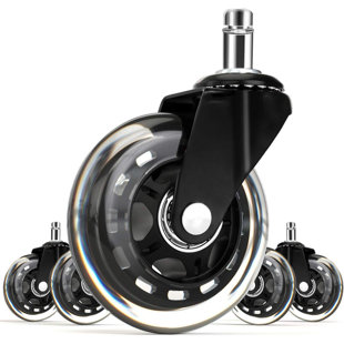 Replacement Swivel Wheels Chairs Standard Compatibility- 11mm Stem  (Set of 5)