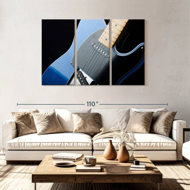 Guitare électrique Abarca, H 48 po x l 74 po